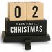 Merkloos Adventskalender Countdown Houten/IJzeren Decoratie 12,5 x 9,5 cm Nostalgisch/Kerstgevoel Slimme Functionaliteit Voor Kinderen/Volwassenen Kerstkalender