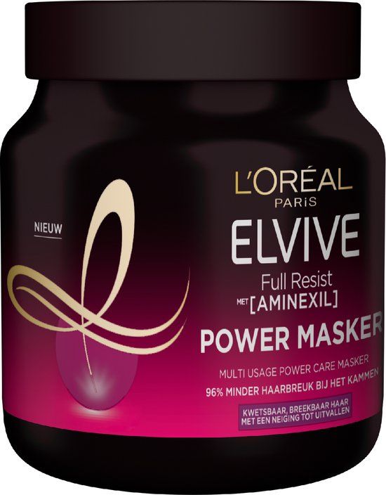 L'Oréal Paris Elvive Full Resist Power Masker - 680ml - Haarmasker voor Kwetsbaar & Breekbaar Haar