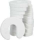 Relaxdays Klembescherming voor deur in 10-delige set, voor lade, deurstopper voor baby's en kinderen, schuimstof, HBT 2 x 9 x 10,5, wit, 10 stuks