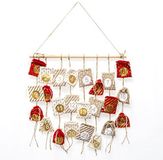 FEERIC CHRISTMAS Calendrier de l'Avent - 24 Sachets - 45 x 60 cm - Rouge et Or
