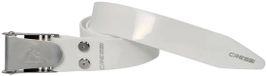 Cressi Spa Acier inoxydable Silicone bracelet avec boucle 140 cm Argent