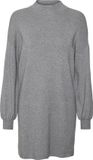 VERO MODA VMNANCY LS FUNNELNECK DRESS PTT Dames Jurk XL/P Medium Grey Melange