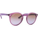 Ray-Ban RJ9064S Junior Modieuze zonnebril Kind Paars Rond Bruin 44mm