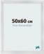 yd. Cadre photo 50x60 cm - MDF - Argent mat - Pisa