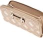 GUESS Silia SLG Large Zip Around Wallet Biscotti Logo Taupe