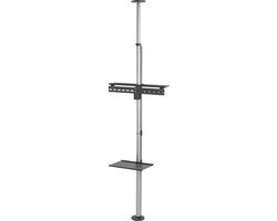 MacLean Telescopische tv-houder, plafond en vloer met plank MC-791N 37 "-70", max. 30 kg