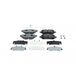 Bosch Kit de plaquettes de frein, frein à disque 0 986 460 043 Lexus 04466 02430