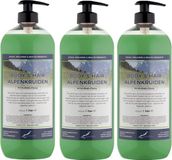 Claudius Cosmetics B.V. Body & Hair Alpenkruiden 1 liter - set van 3 stuks - met gratis pomp - 2 in 1 voor lichaam en haar.