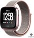 Strap-it Fitbit Versa / Versa 2 nylon bandje - roze