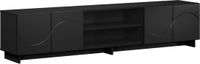 vidaXL Meuble TV 179,5 x 34,5 x 40 cm Noir Bois traité