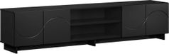 vidaXL Meuble TV 179,5 x 34,5 x 40 cm Noir Bois traité