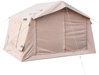 Vevor Opblaasbare Glampingtent, Luchttent voor 3-5 Personen met Pomp, Beige