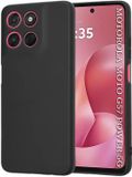 Techsuit Hoesje geschikt voor Motorola Moto G67 Power/G57 Power - Soft Flex Silicone Back Cover - Zwart