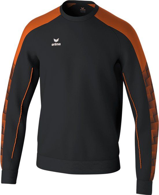 Erima Evo Star Sweatshirt Kinderen Zwart / Oranje Maat 152