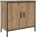vidaXL Wastafelkast - 60x30x60 cm - Bewerkt Hout - Artisanaal Eikenkleurig