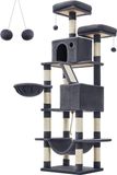 Merkloos / Sans marque MKSS® Krabpaal voor Grote Katten - Krabton - Kattenhuis - Rookgrijs