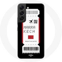 Maniacase Hoesje voor Samsung Galaxy S22 Air ticket Marrakech Marokko
