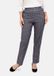 Goldner Geruite broek met elastische tailleband rondom - Grijs - Maat 38