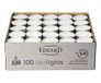 EDZARD 100 stuks Theelichtjes, wit, aluminium omhulsel, zonder geur