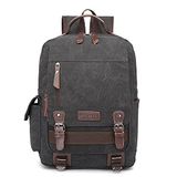 Bagwise® - Rugzak - Rugtas - Schooltas - Canvas - 25 L - Vintage - 15" inch Laptopvak