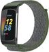 Strap-it Nylon Smartwatch bandje - Geschikt voor Fitbit Charge 5 / Fitbit Charge 6 - Groen