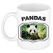Bellatio Decorations Panda Dieren liefhebber panda mok 300 ml - kerramiek - cadeau beker / mok pandaberen liefhebber