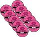 Bellatio Decorations Moederdag bierviltjes - the best mom ever - roze - 30x stuks - cadeau onderzetters - verjaardag mama - karton