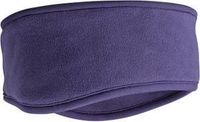 New Age Devi - Stijlvolle hoofdband | Warme oorwarmer | Comfortabele earmuffs | Zachte fleece | Perfect voor wintersport | Ideaal voor sport | Handig klittenband | Trendy in paars