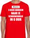 Shoppartners Bv Rouge erreur T-shirt de Noël / t-shirt - Noël, c'est 3 hochements de tête à la belle-famille - hommes - Vêtements de Noël / tenue de Noël M