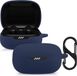 kwmobile Housse adaptée pour JBL Live Pro Plus - Coque en silicone pour écouteurs bleu foncé