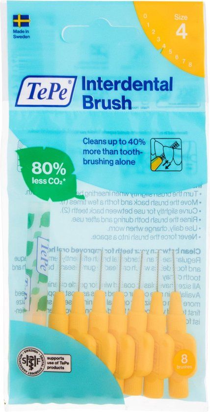 TePe Interdental Brush Normal 0.7mm - 8 Pieces