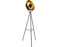lux.pro Vloerlamp staande lamp Angers 158 cm tripod E27 zwart