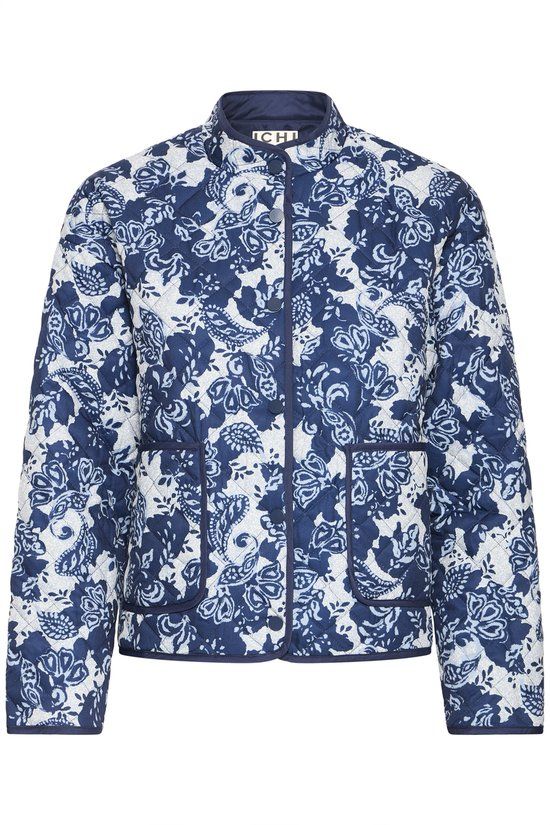 ICHI IHLIVANTA JA Dames Jas - BLUEPRINT PAISLEY