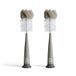 Munchkin Moderne spons- en babyflessenborstels, fles- en drinkflessenborstelset, pasgeborenenbenodigdheden, vaatwasmachinebestendig, verpakking van 2 stuks, grijs