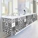 Ambiance Sticker ELONIA Zelfklevende Tegel- en Muurstickers voor Keuken en Badkamer - 60 Tegel- en Meubelstickers - 60 stickers 15x15cm