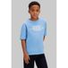 Calvin Klein T-shirt blauw Jongens Katoen Ronde hals Logo - maat 164