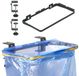 Merkloos Garbage Bag Houder voor Afvalzakken, Geschikt voor Keuken en Buiten, Draagcapaciteit tot 5 kg, Ideaal voor Schoonmaak en Organisatie