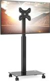 Shenzhen Haorui Industrial Technology Co., Ltd. support TV avec roues pour TV de 19-42 pouces, pivotant et réglable en hauteur - jusqu'à 35 kg (VESA 200 x 200 mm) - Noir