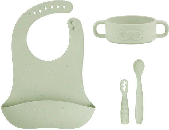 BabyMoov Toddler Dinner Set - Green Silicone