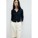 Mango Gebreid Vest - Donkerblauw
