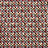 Kt KILOtela - Bekledingsstof, Jacquard Gobelin, Geschikt voor het Bekleden van Stoelen, Meubels, Kussens, Banken, Duurzaam, 100 cm Lang x 280 cm Breed, Driehoeken, Klein, Veelkleurig, Zwart - 1 Meter