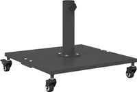 vidaXL Parasolvoet 26.8 kg donkergrijs vierkant verstelbaar