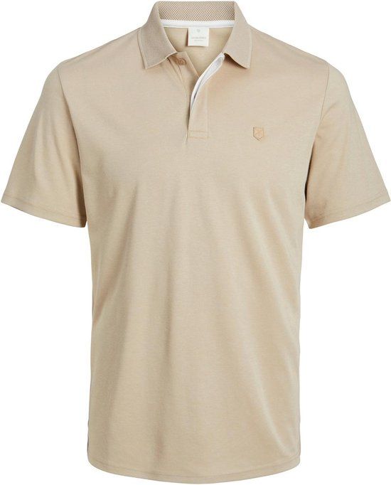 JACK&JONES JPRCCRODNEY SS POLO NOOS Heren Poloshirt - Fields Of Rye - Maat M