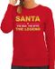 Bellatio Decorations Shoppartners Bv Santa Kersttrui Rood Dames L