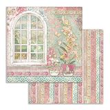 STAMPERIA INTERNATIONAL, KFT SBB751 Scrapbooking papier dubbelzijdig venster, 31,5 cm x 30,5 cm