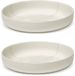 Serax - Zuma assiette creuse par Kelly Wearstler, Ø 20,5 cm, Sel / blanc (lot de 2)