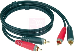 KLOTZ AT-CC0200 RCA kabel 2 meter met 24K cinch pluggen