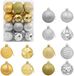 vidaXL Kerstballenset - 36 st - Zilver- en goudkleurig - 6 cm - Polystyreen