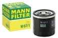MANN-FILTER W 67/1 Oliefilter
