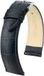 HIRSCH DUKE XL Zwarte Kalfsleren Horlogeband 24/22mm